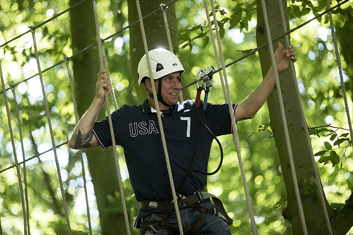 Teambuilding på trætopbanen Gavnø Go Fly